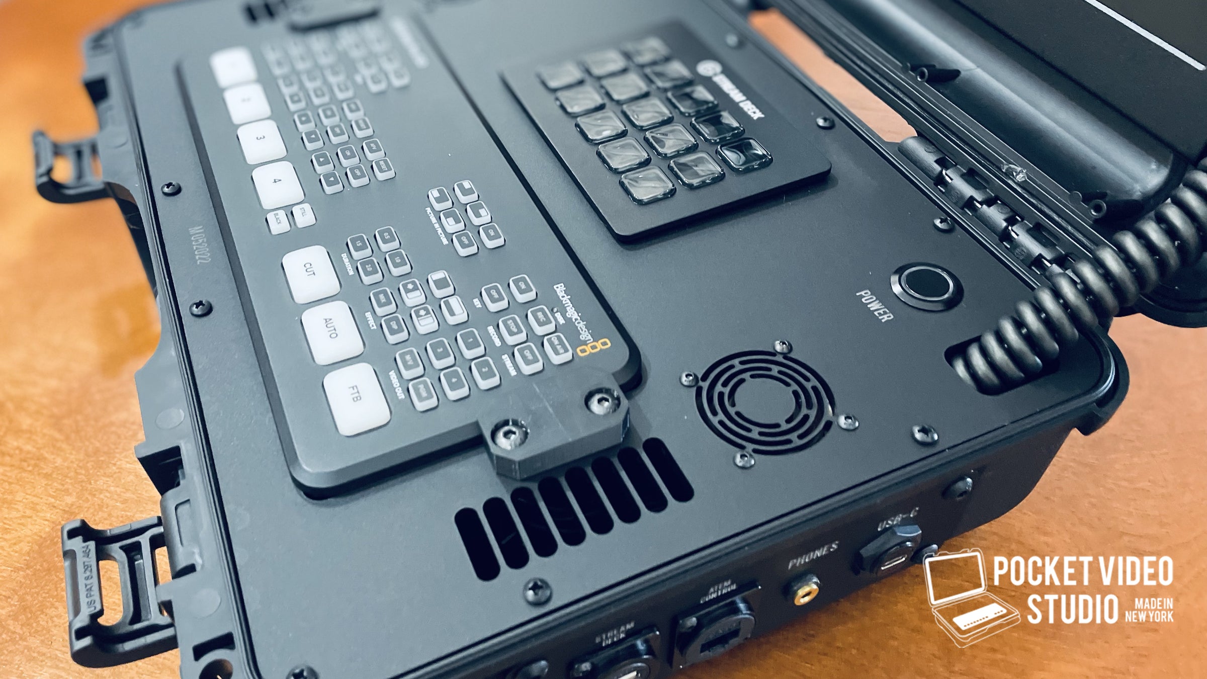 ATEM MINI CASE M052022 OUTSIDE PORTS - STREAM DECK module | Pocket