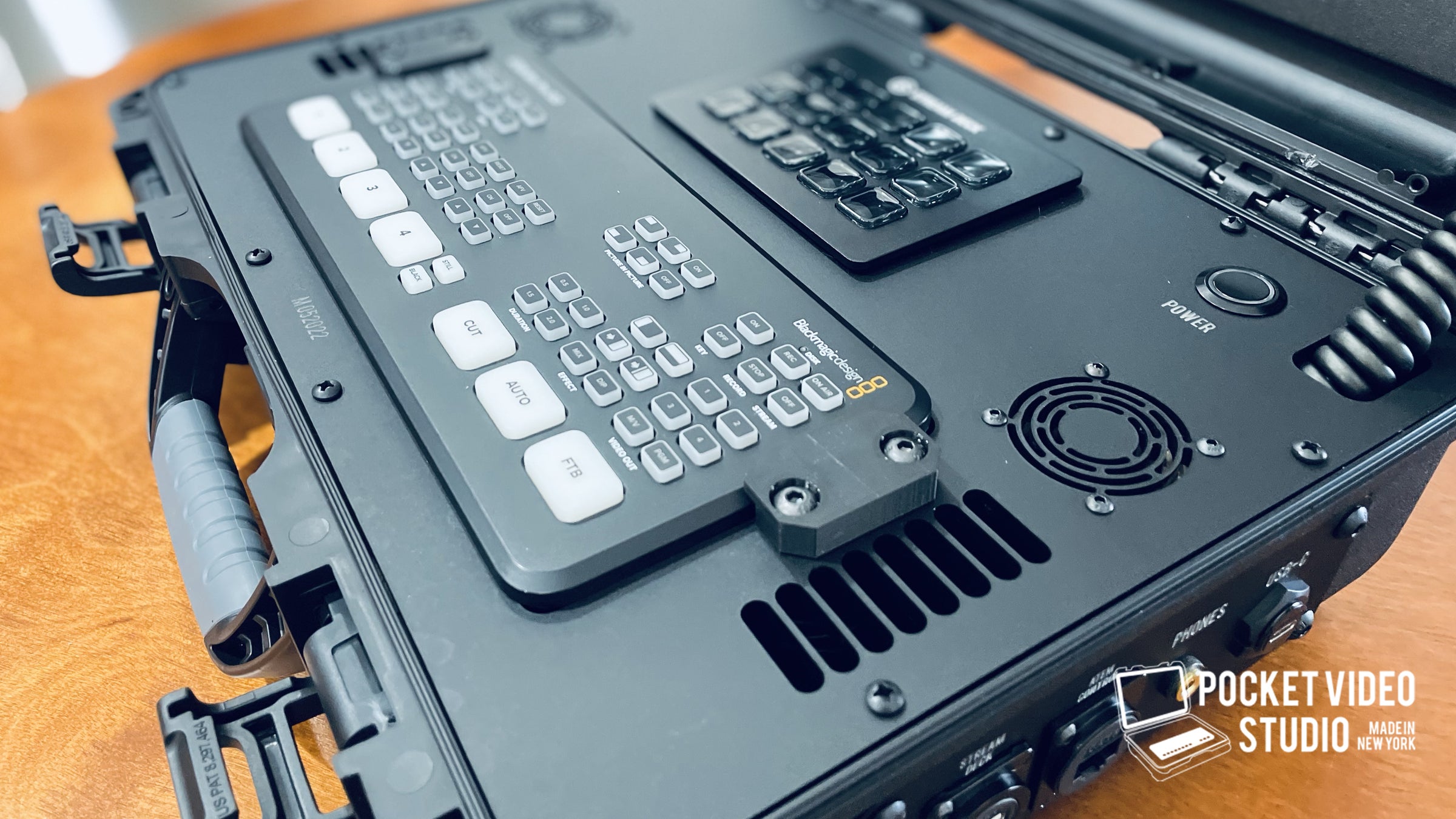 ATEM MINI CASE M052022 OUTSIDE PORTS - STREAM DECK module